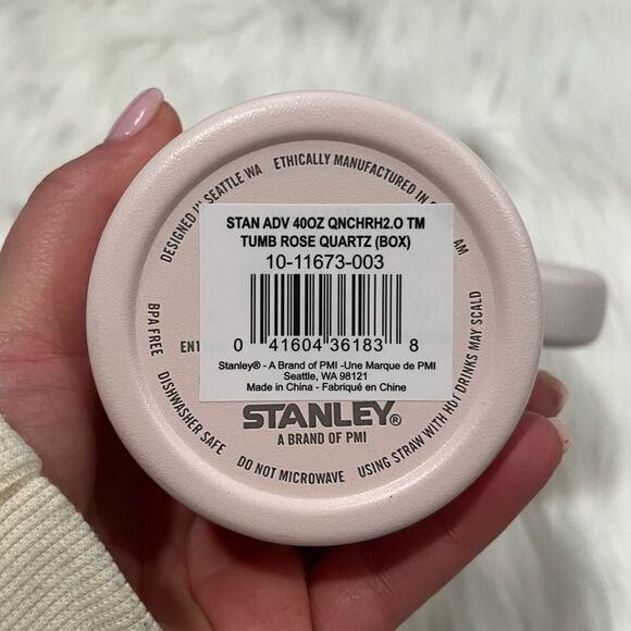 NWT Stanley Flowstate Adventure Quencher H2.0 Travel Tumbler 40 Oz Rose Quartz - Picture 6 of 9